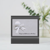 Golfcondoleances in het verlies van golfer in grij (Staand voorkant)