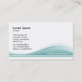Golfcontour - Lt Blue Green Visitekaartje (Achterkant)