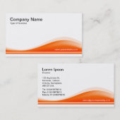 Golfcontour - Oranje Visitekaartje (Voorkant / Achterkant)