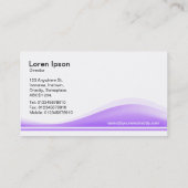 Golfcontour - Pasen Paars Visitekaartje (Achterkant)