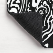 "Golfcreatie" abstracte B&W kunst Muismat (Hoek)