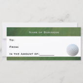 Golfcursus Business Cadeaubon (Achterkant)