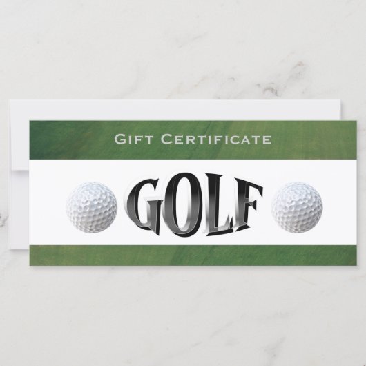 Golfcursus Business Cadeaubon (Voorkant)