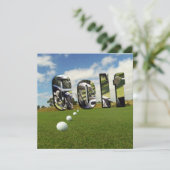 Golfcursus en -Logo, (Staand voorkant)