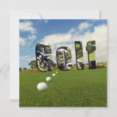 Golfcursus en -Logo, (Achterkant)