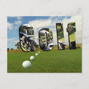 Golfcursus en -Logo, Briefkaart