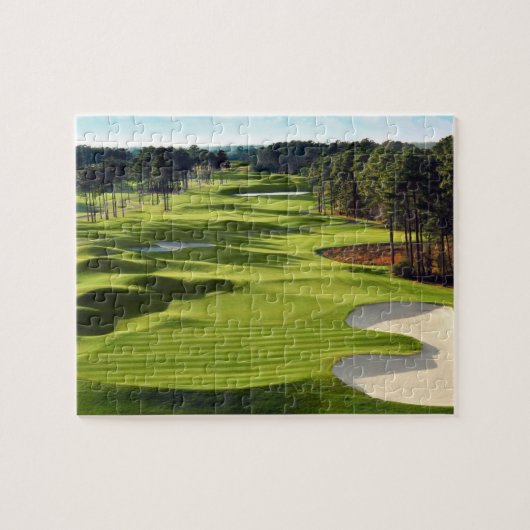 Golfcursus greeens achtergrond legpuzzel (Horizontaal)