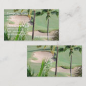 Golfcursus in de Visitekaartjes van Tropics (Voorkant / Achterkant)