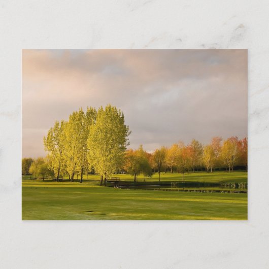 Golfcursus in het najaar van het Briefkaart (Voorkant)