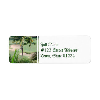 Golfcursus in Tropics Mailing Labels