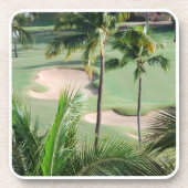 Golfcursus in Tropics set van zes Onderzetters (Voorkant)