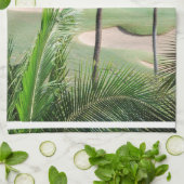 Golfcursus in Tropics Towel Theedoek (Gevouwen)