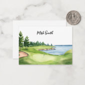 Golfcursus Notitiekaartje (Voorkant / Achterkant in situ)