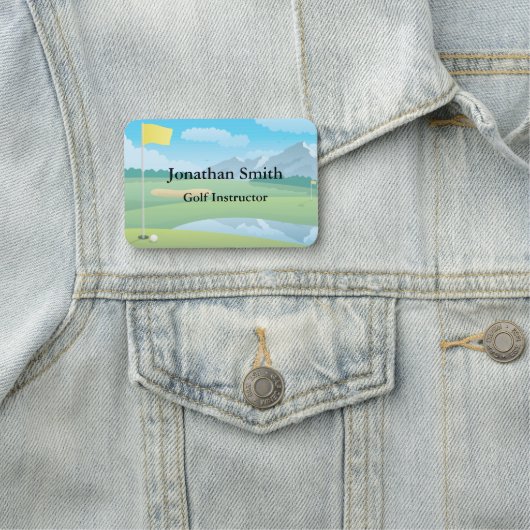 Golfcursus Ontwerpnaamtag Naamplaatje (In situ)