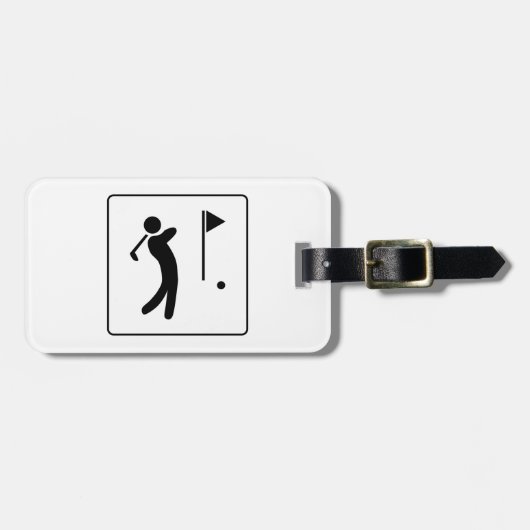 Golfcursus Pictogram Bagagelabel (Voorkant horizontaal)