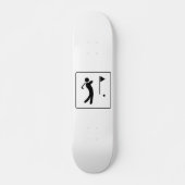 Golfcursus Pictogram Persoonlijk Skateboard (Voorkant)