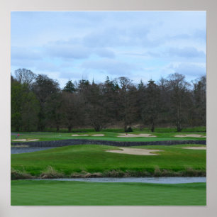 Golfcursus uitdagen poster