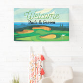 Golfcursus Welkom bruiloft Spandoek (Insitu)