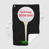 Golfdag, goede dag! DIY Bericht Bal & T-shirt, Zwa Golfhanddoek (Insitu)