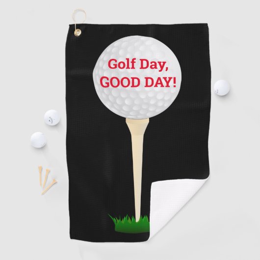 Golfdag, goede dag! DIY Bericht Bal & T-shirt, Zwa Golfhanddoek (Insitu)