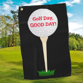 Golfdag, goede dag! DIY Bericht Bal & T-shirt, Zwa Golfhanddoek