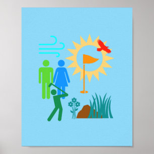 Golfdag Poster