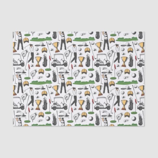 Golfdag Tissuepapier (Voorkant)