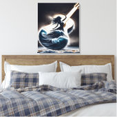 Golfdanser op gitaar canvas afdruk (Insitu (Slaapkamer))
