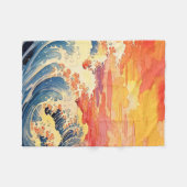 golfdeken oceaan fleece deken (Voorkant (Horizontaal))