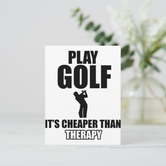 Golfdesign Briefkaart (Staand voorkant)