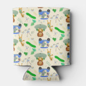 Golfdieren Oerwoud Baby personaliseren Blikjeskoeler (Achterkant)