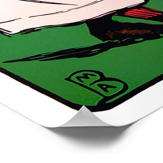  Golfdruk 1901 Poster (Hoek)