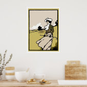  Golfdruk 1903 Poster (Keuken)