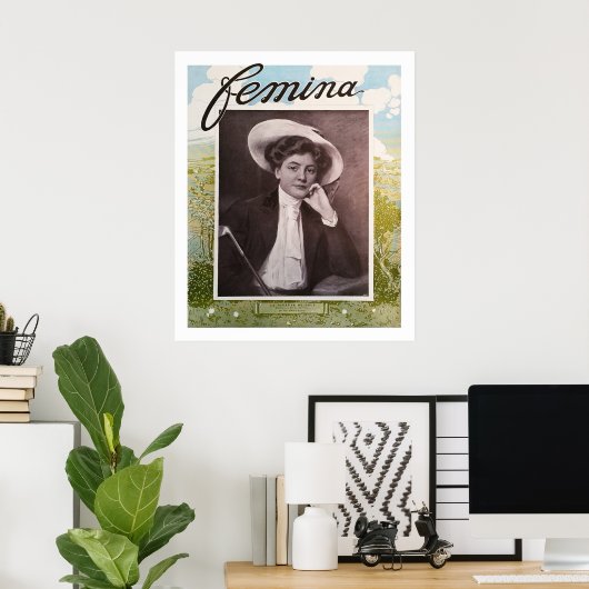  Golfdruk 1908 Poster (Thuiskantoor)