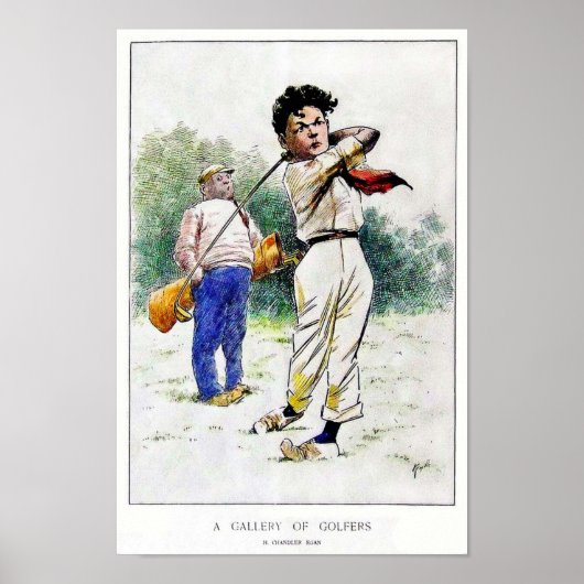 Golfdruk 1909 Poster (Voorkant)