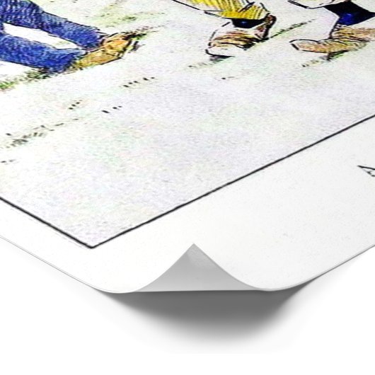  Golfdruk 1909 Poster (Hoek)