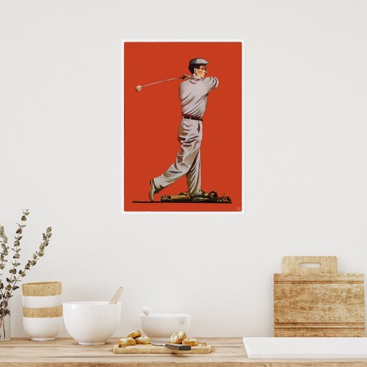  Golfdruk 1911 Poster (Keuken)