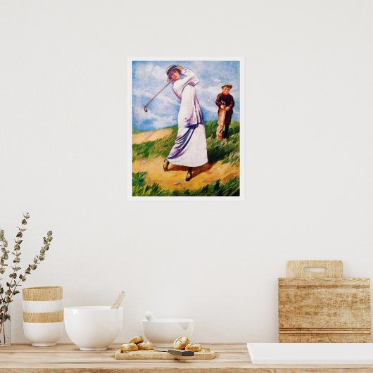  Golfdruk 1915 Poster (Keuken)