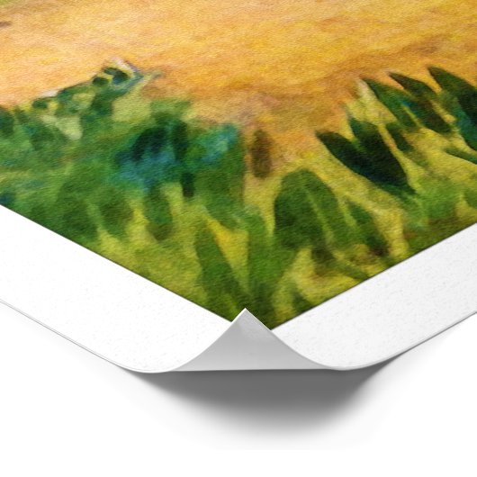  Golfdruk 1915 Poster (Hoek)