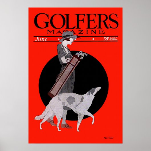 Golfdruk 1922 Poster (Voorkant)