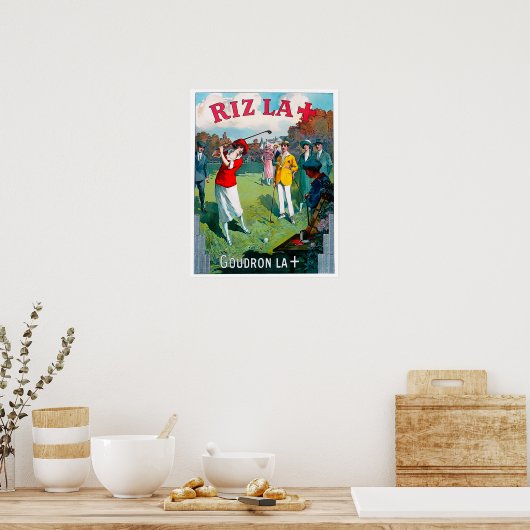  Golfdruk 1924 Poster (Keuken)