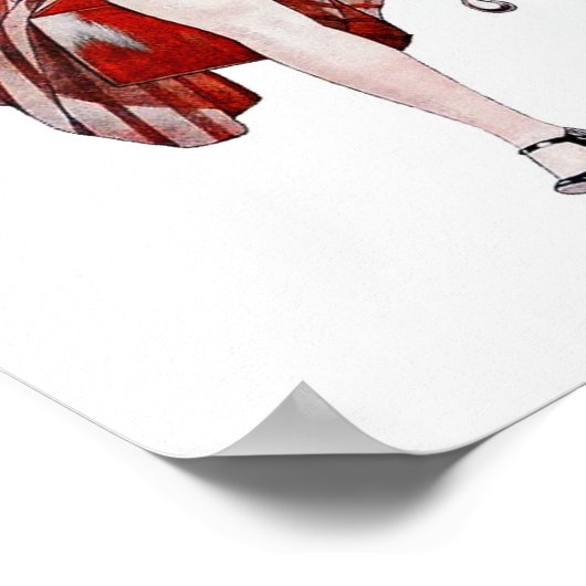  Golfdruk 1924 Poster (Hoek)