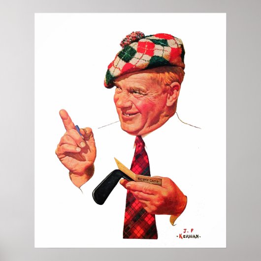 Golfdruk 1935 Poster (Voorkant)