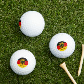 GolfDuitsland en Duitse vlag/Golfbal Golfballen (Insitu Gras)