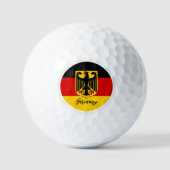GolfDuitsland en Duitse vlag/Golfbal Golfballen (Voorkant)
