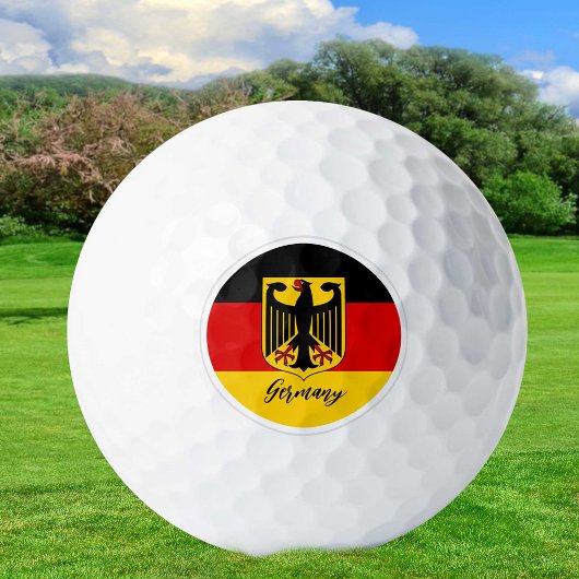 GolfDuitsland en Duitse vlag/Golfbal Golfballen