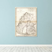 Golfe de Botnie Canvas Afdruk (Insitu (Houten vloer))