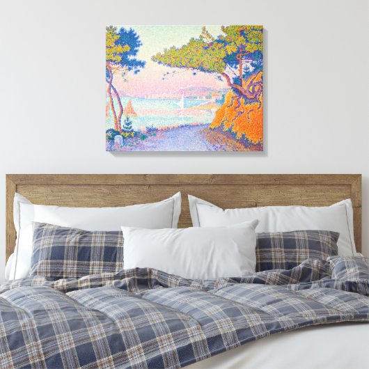 Golfe Juan | Paul Signac | Canvas Afdruk (Insitu (Slaapkamer))