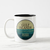 Golfeilanden National Seashore Ocean Birds Tweekleurige Koffiemok (Links)