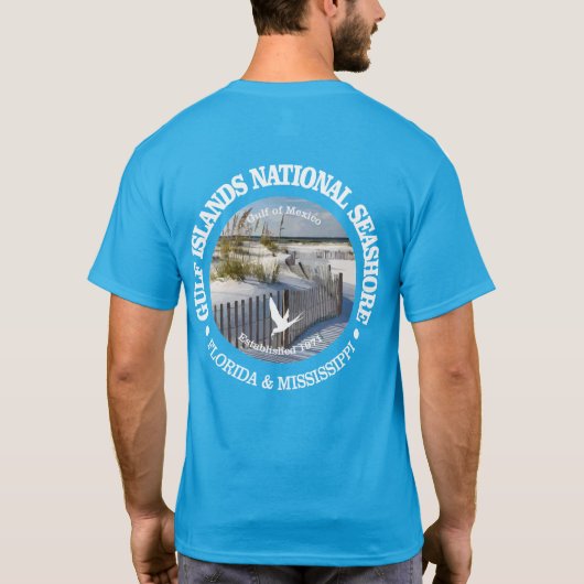 Golfeilanden Nationale Seashore T-Shirt (Achterkant)